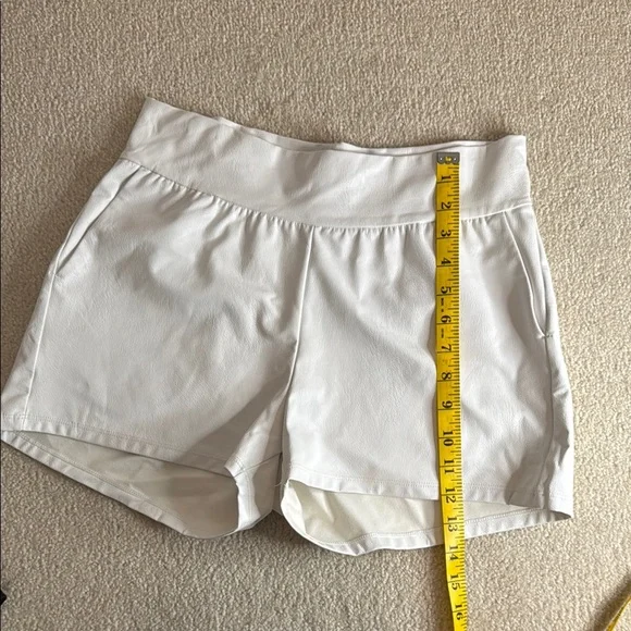 BUY ONE GET ONE Commando White and Black Faux Leather Shorts - Picture 4 of 6